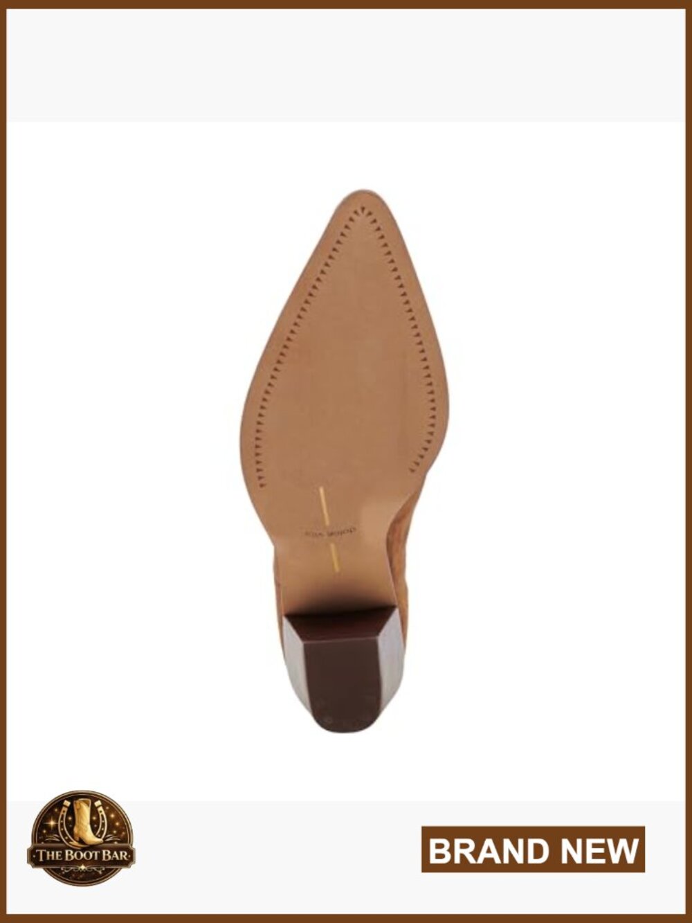 Waterproof Suede Ankle Booties with Block Heel - Pointed Toe Pull-On - Picture 4 of 7